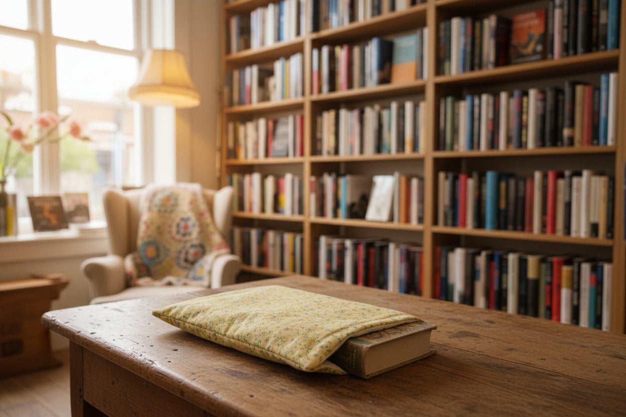 quilted book sleeve/E-reader sleeve