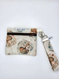 Wristlet Wallet Water Color Mushroom